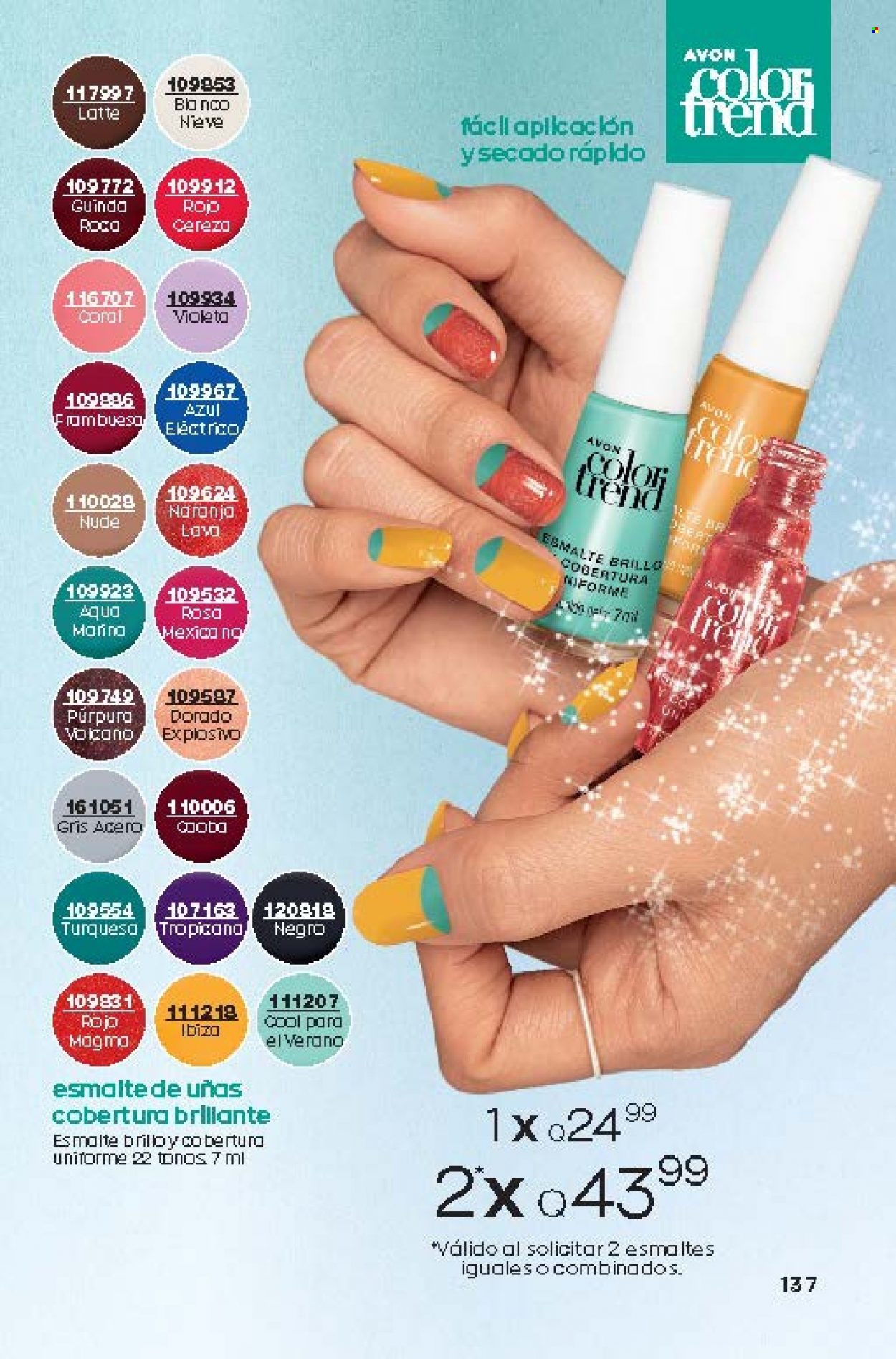 Catálogo Avon. Página 137