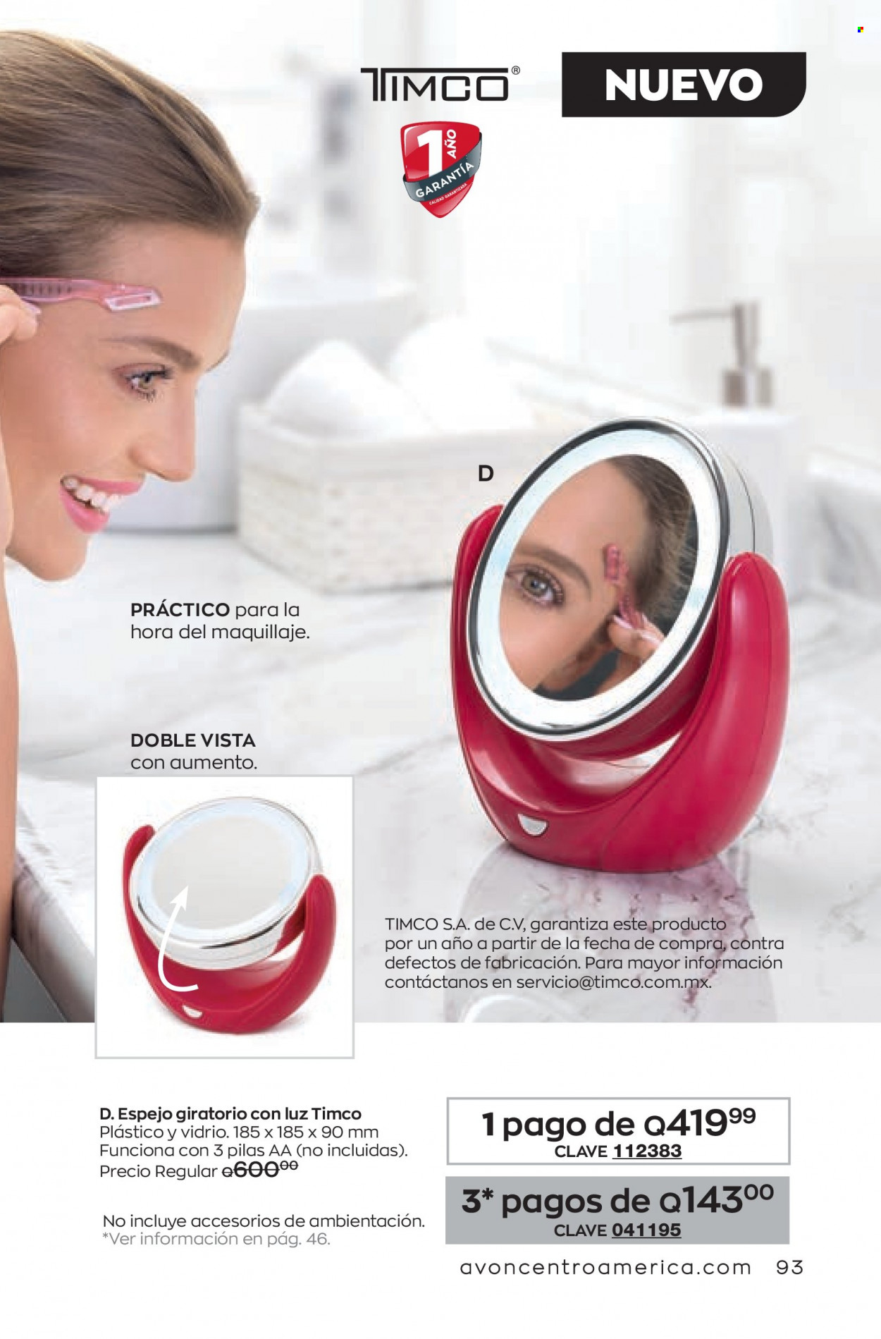 Catálogo Avon. Página 93