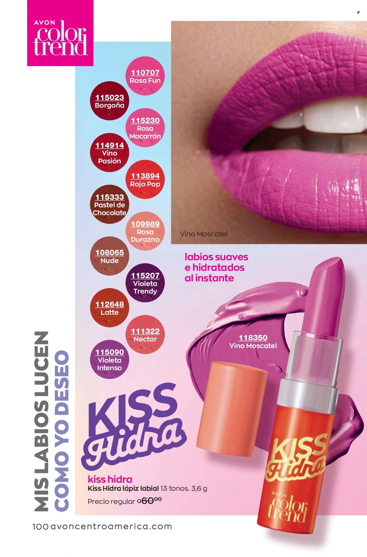Catálogo Avon. Página 100