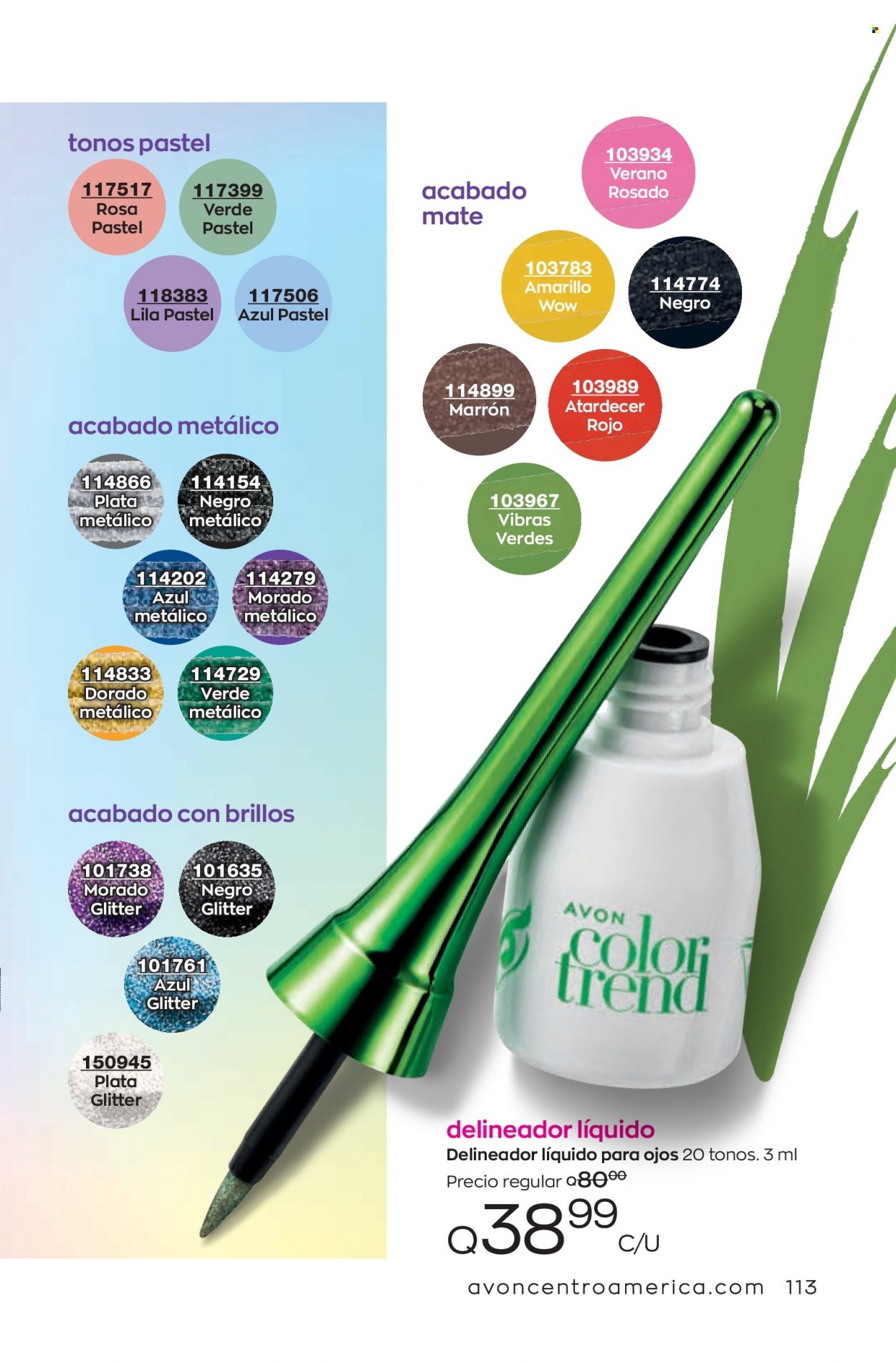 Catálogo Avon. Página 113