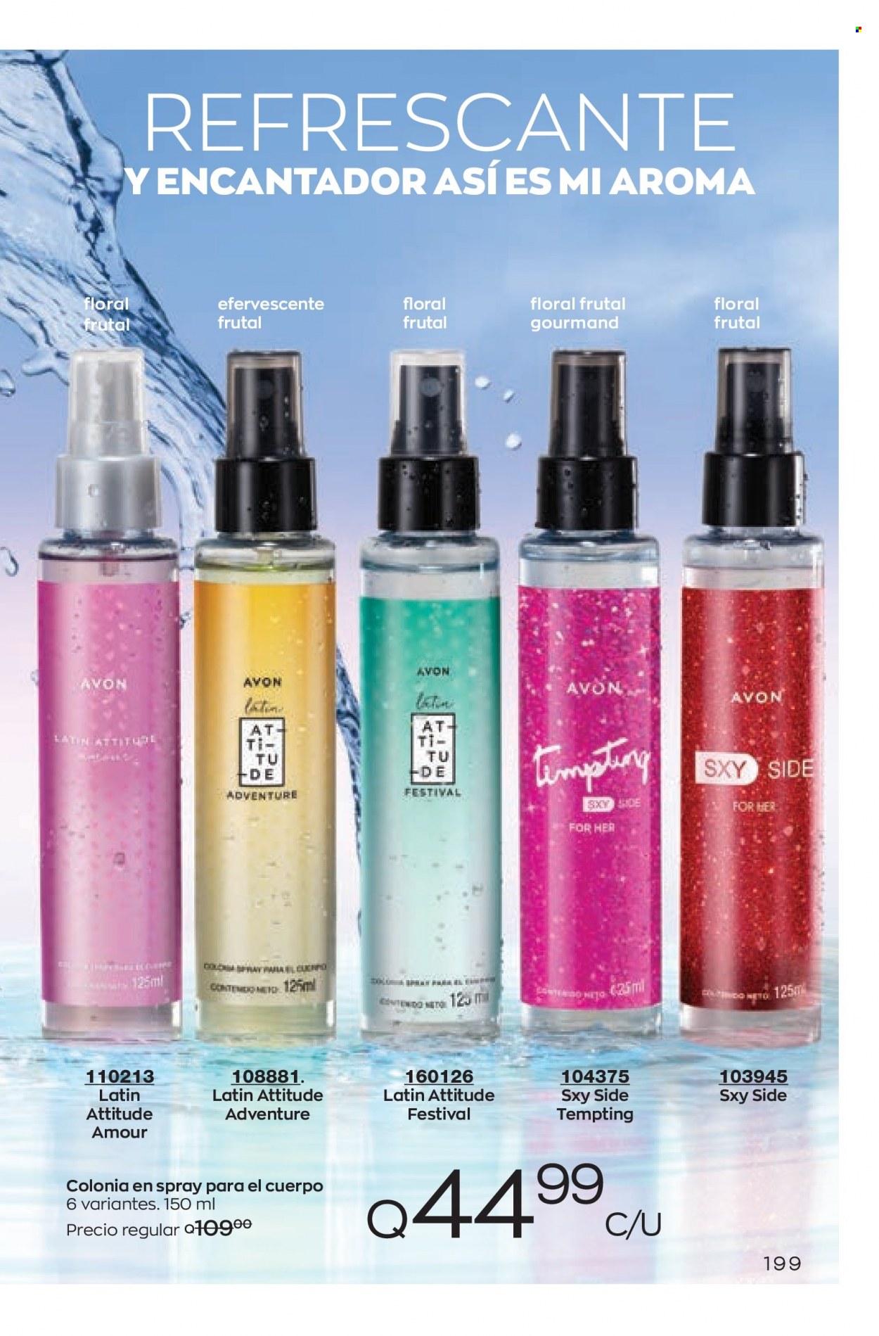 Catálogo Avon. Página 199