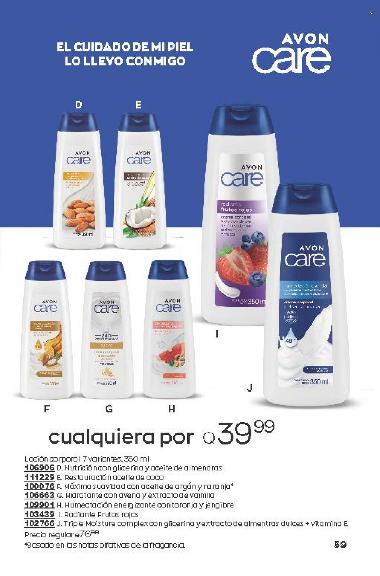 Catálogo Avon. Página 59