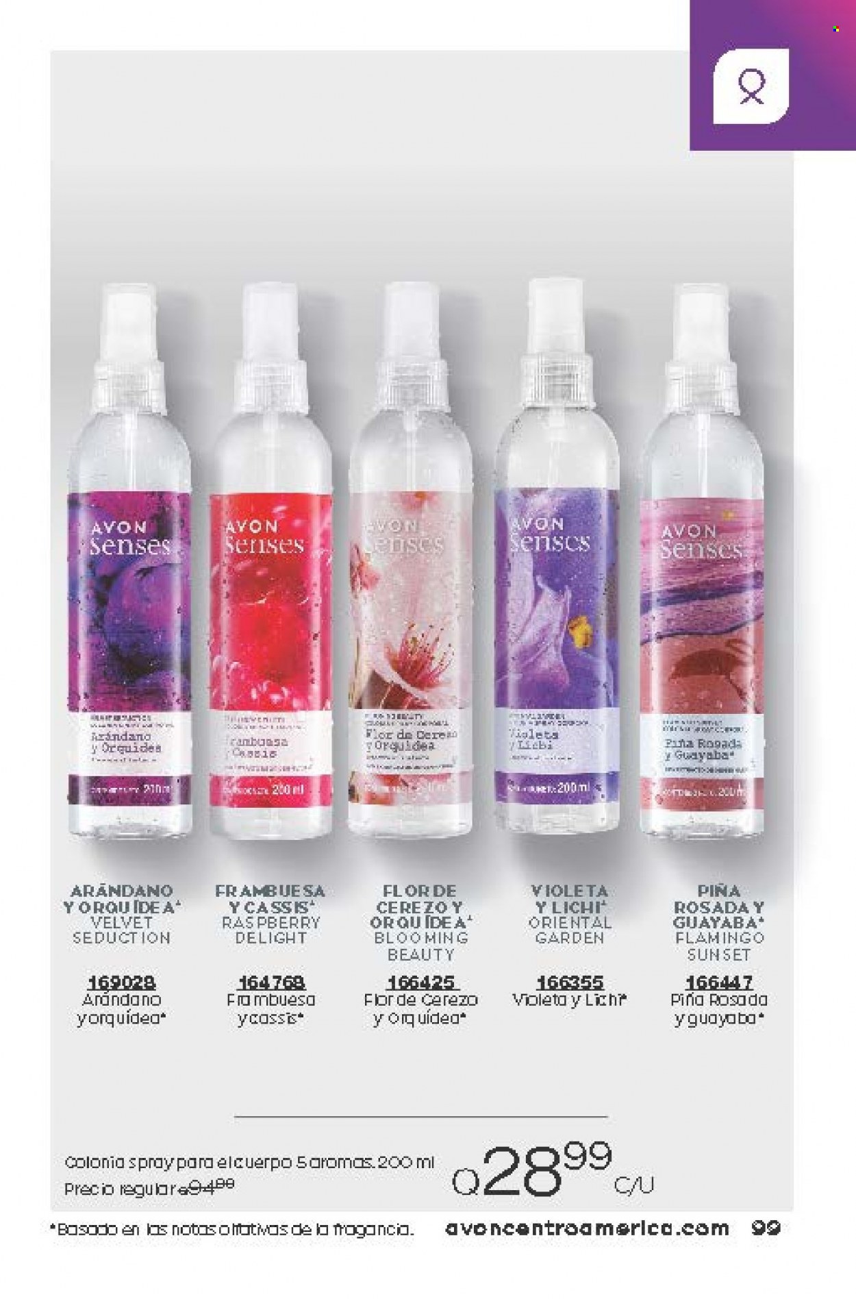 Catálogo Avon. Página 99