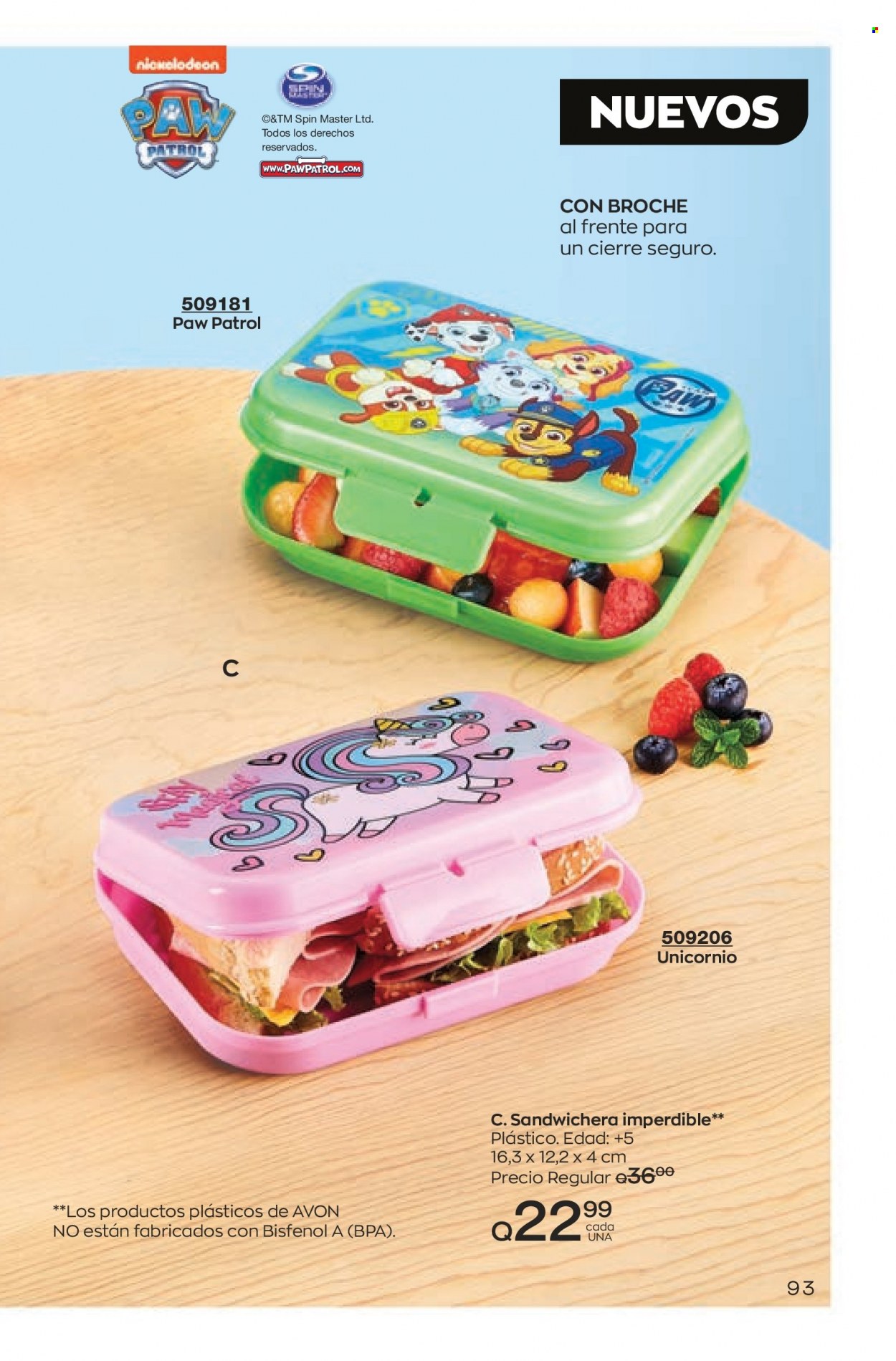 Catálogo Avon. Página 93