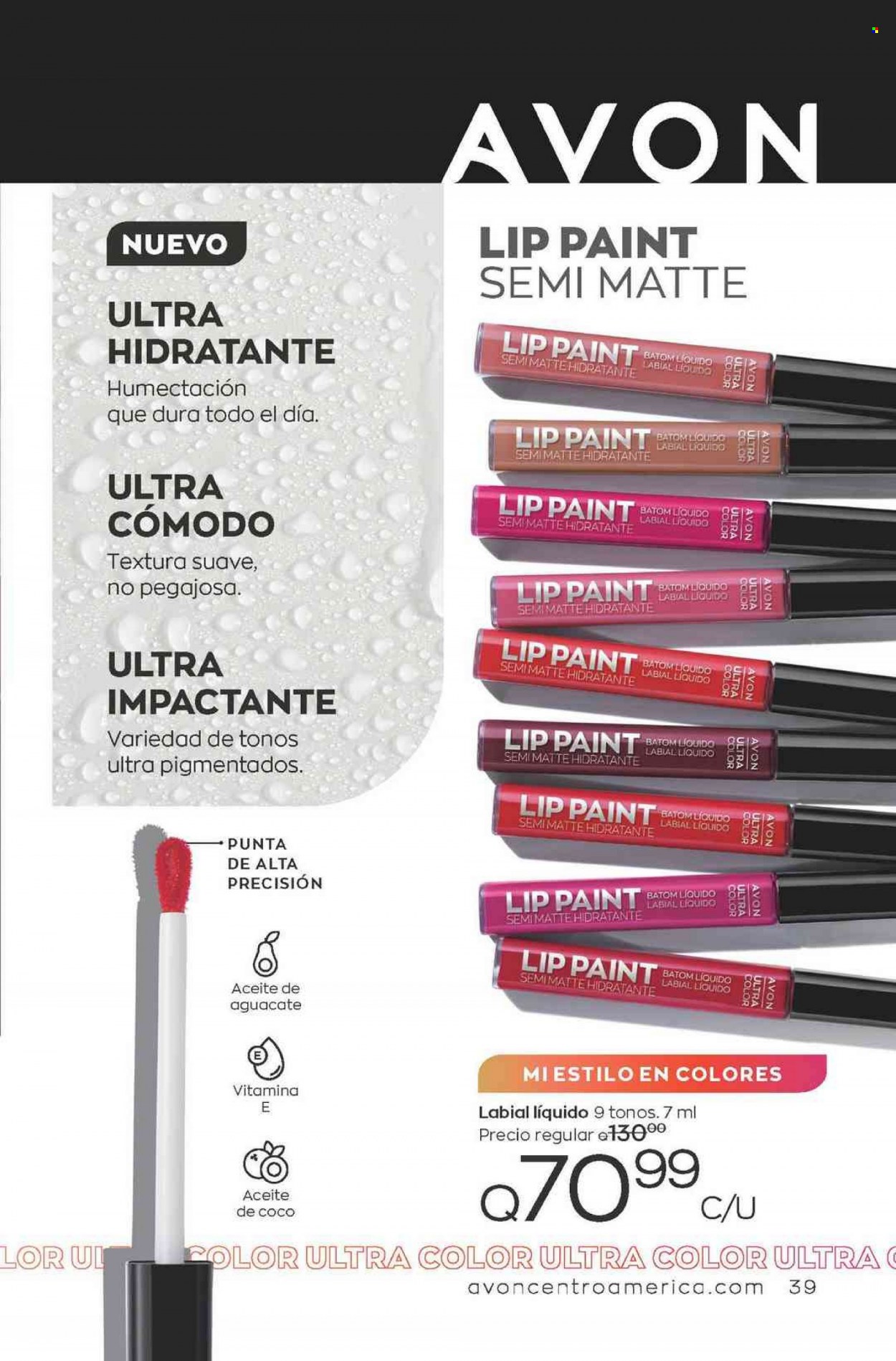 Catálogo Avon. Página 39