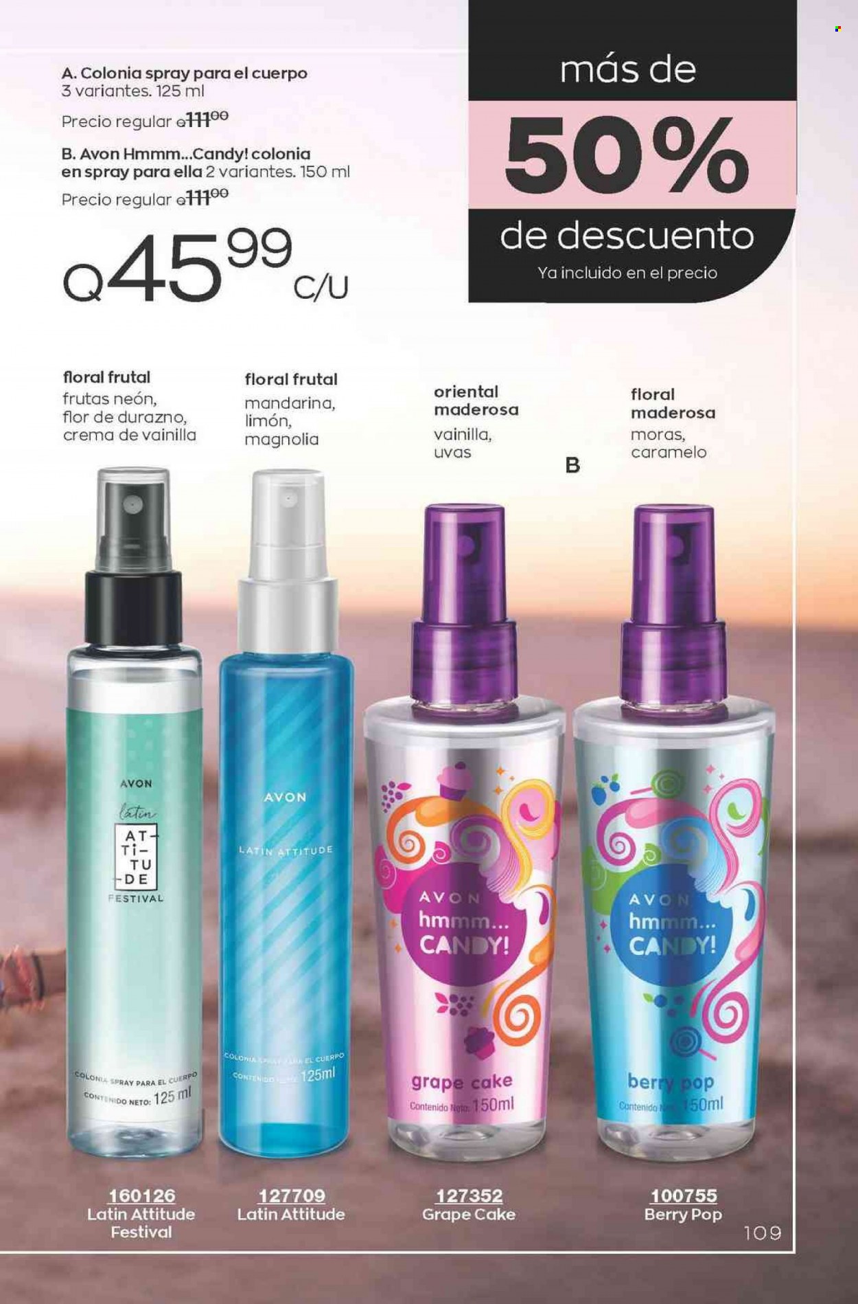 Catálogo Avon. Página 109