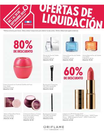 Folleto actual Oriflame - 1.9.2023 - 30.9.2023.