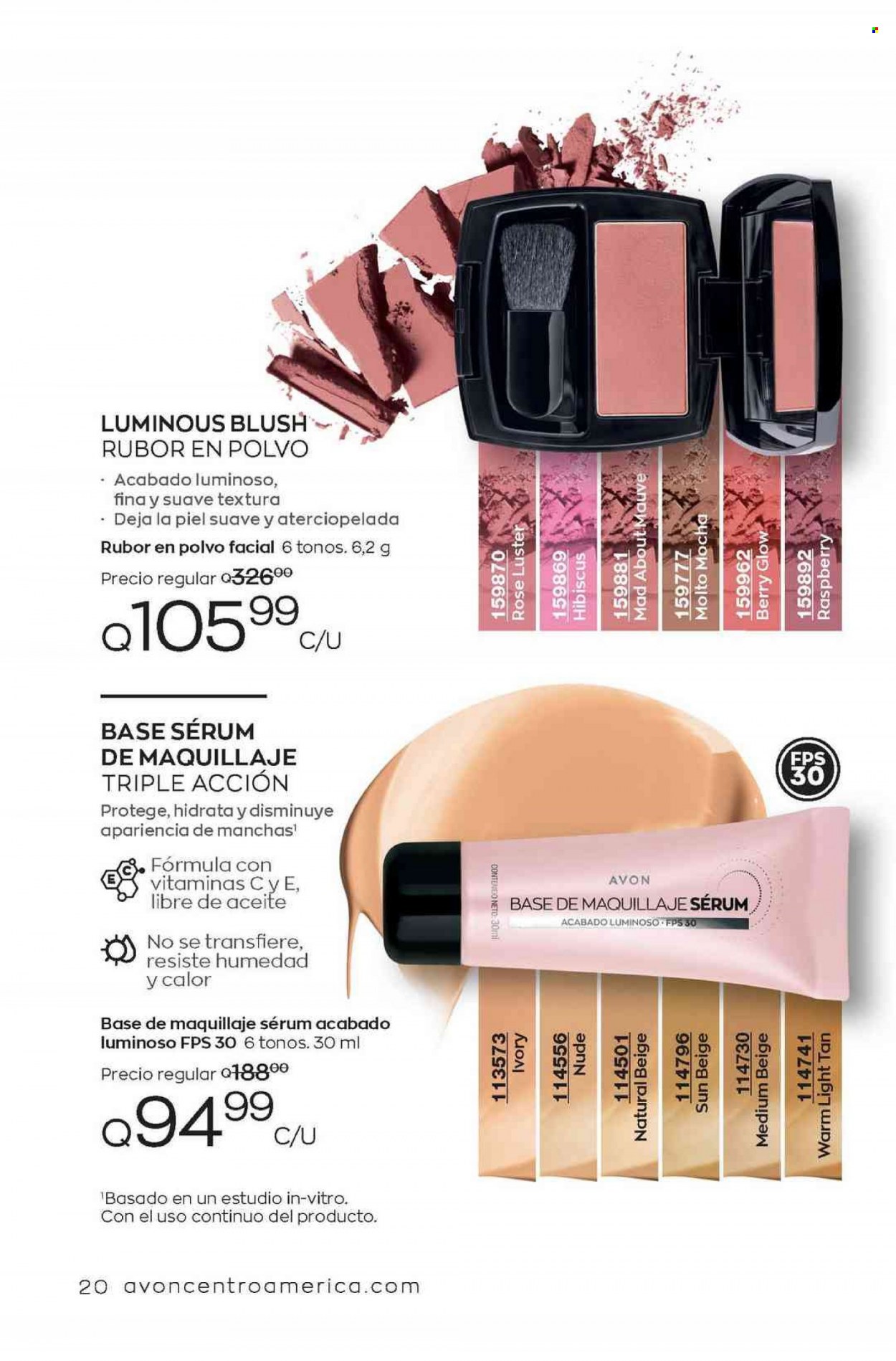 Catálogo Avon. Página 20