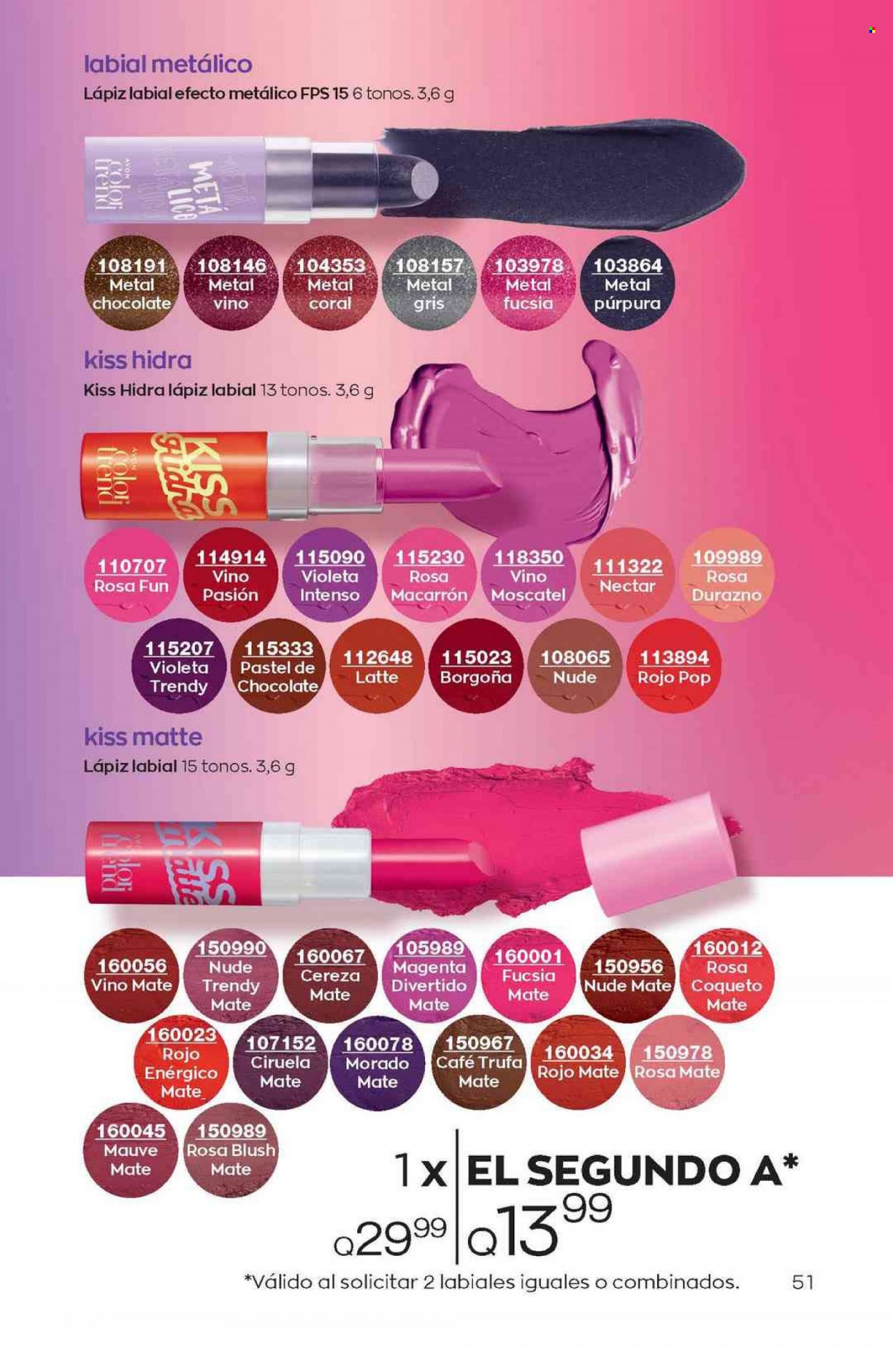 Catálogo Avon. Página 51