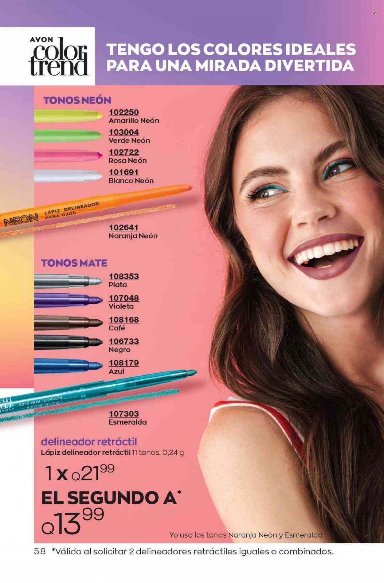 Catálogo Avon. Página 58