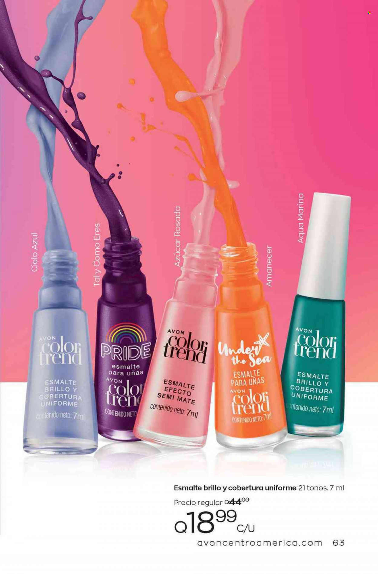 Catálogo Avon. Página 63