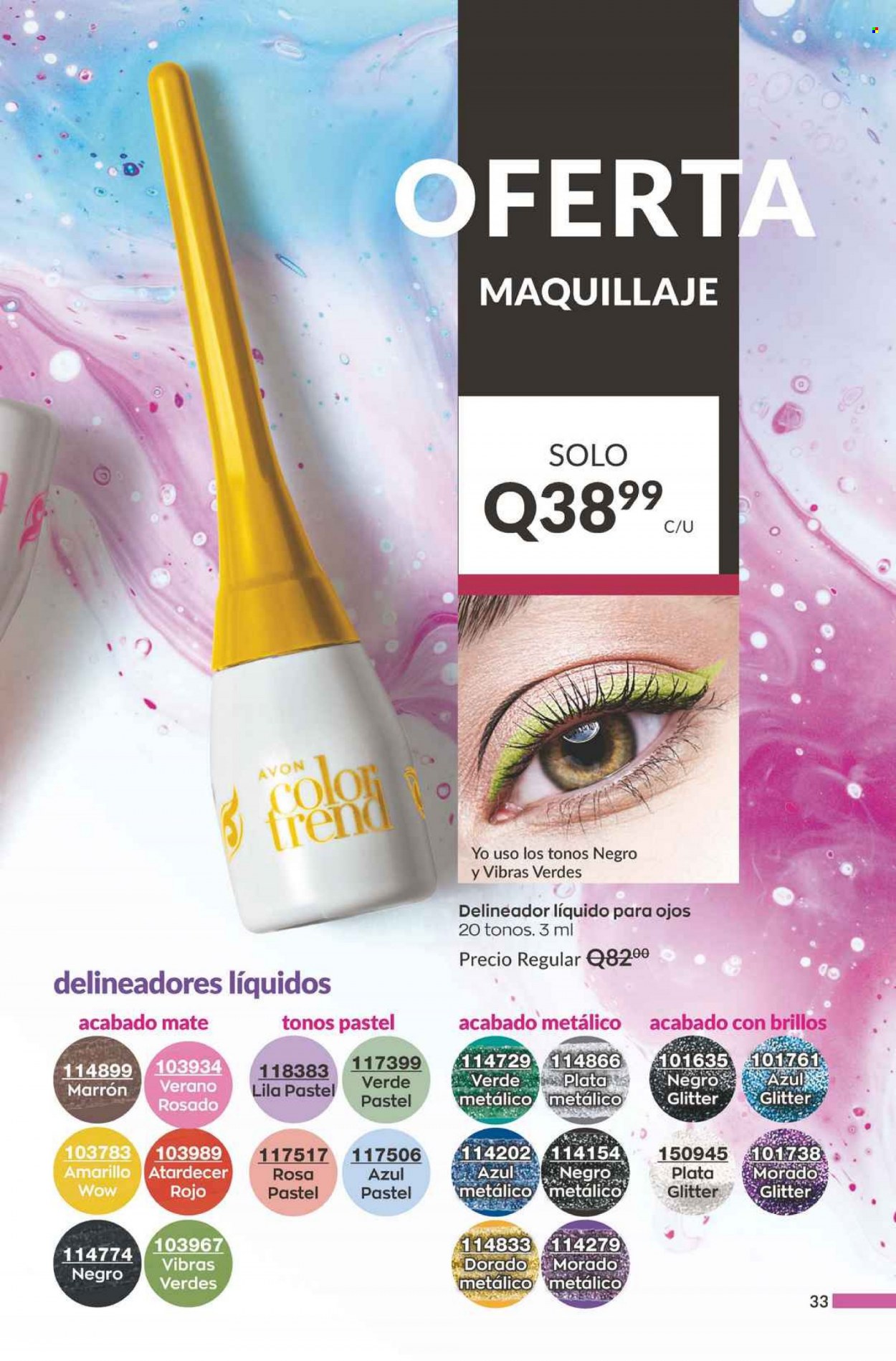 Catálogo Avon. Página 33