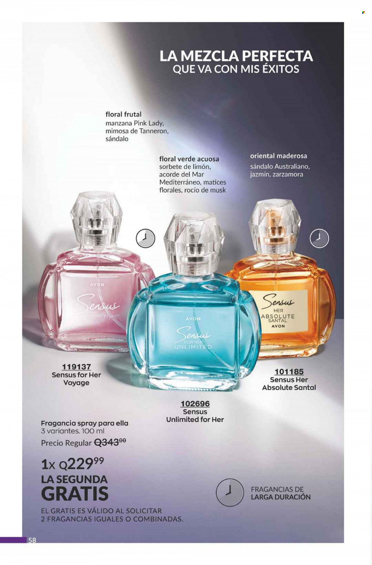 Catálogo Avon. Página 58