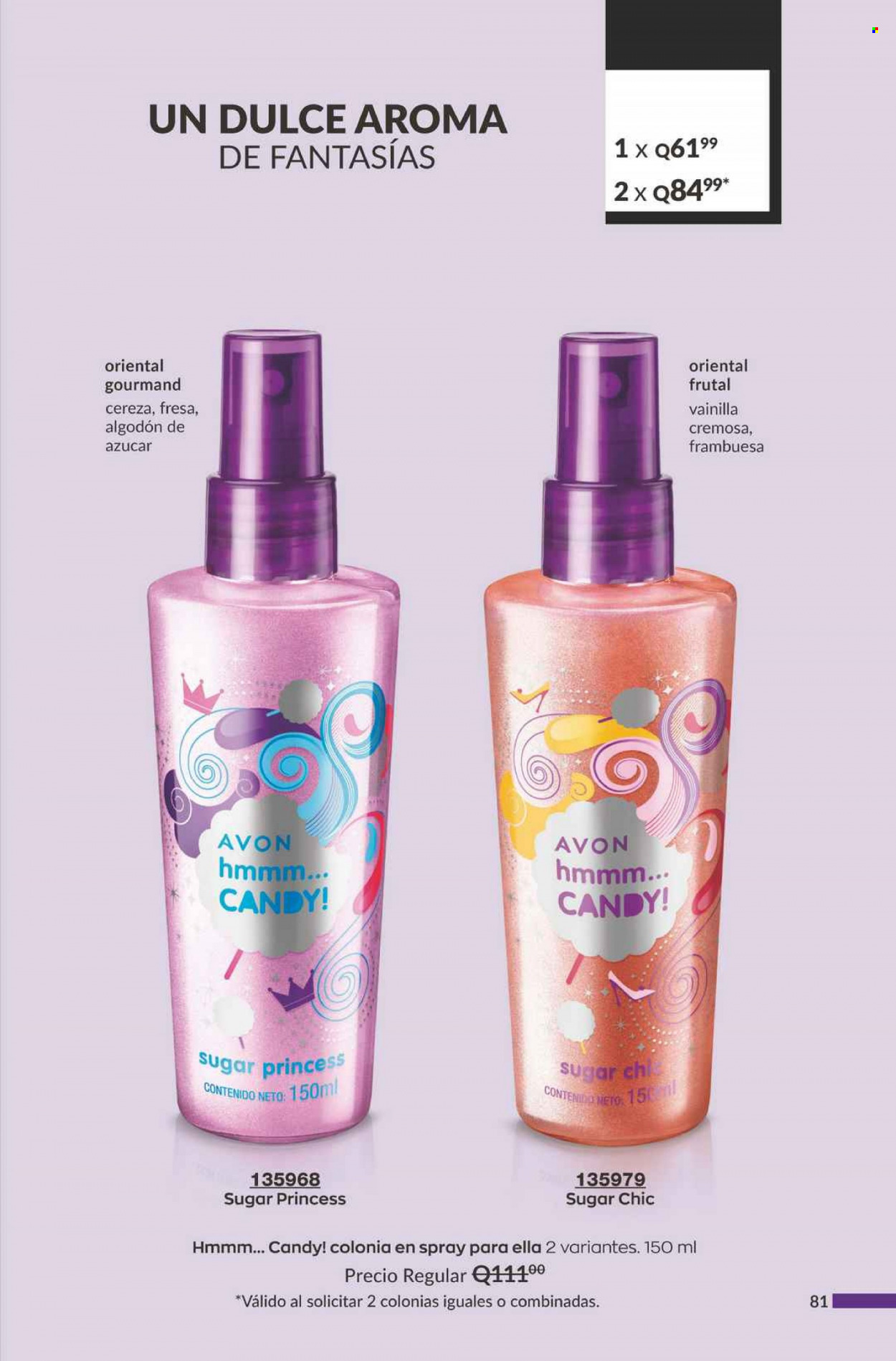 Catálogo Avon. Página 81