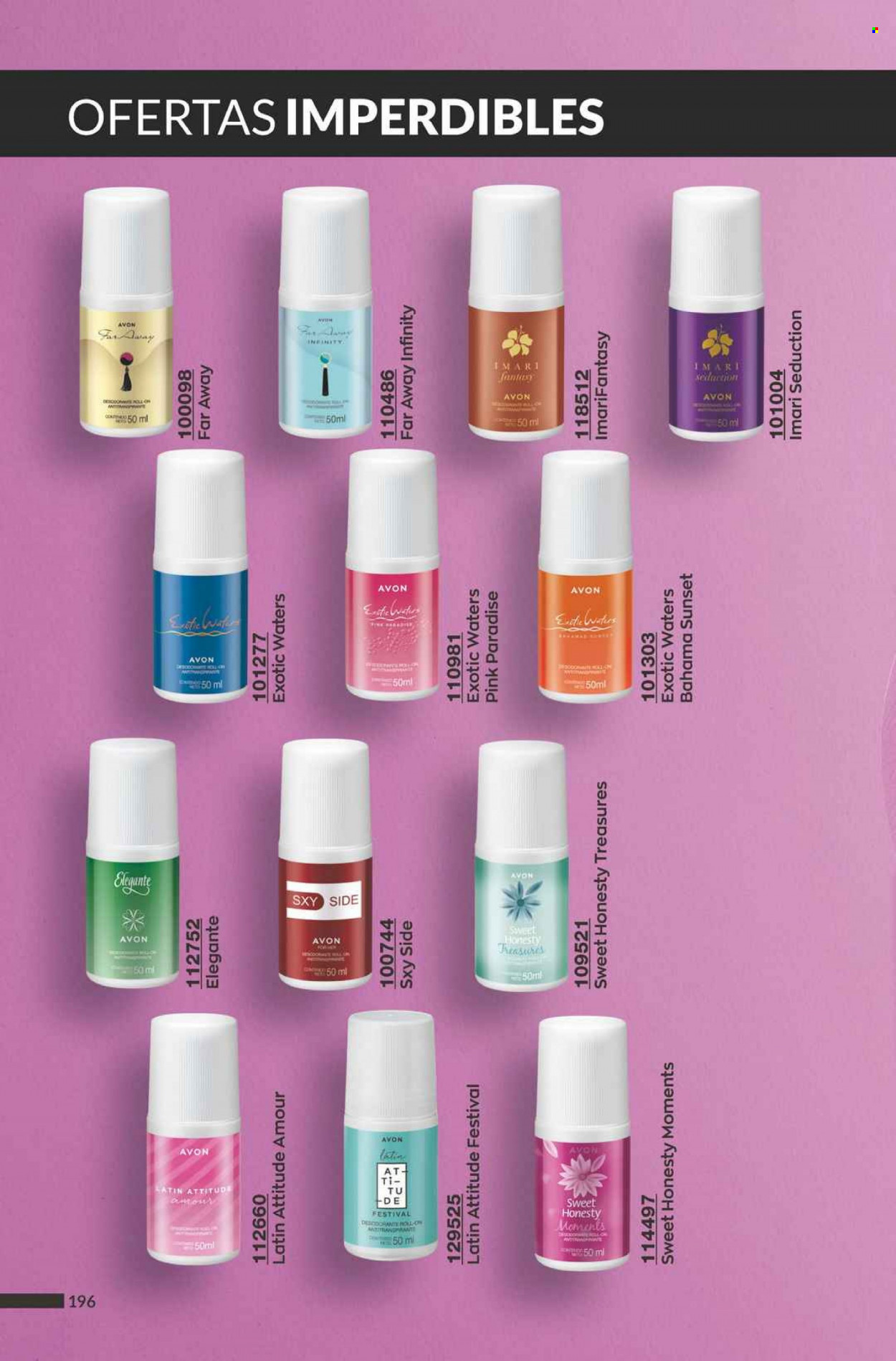 Catálogo Avon. Página 196