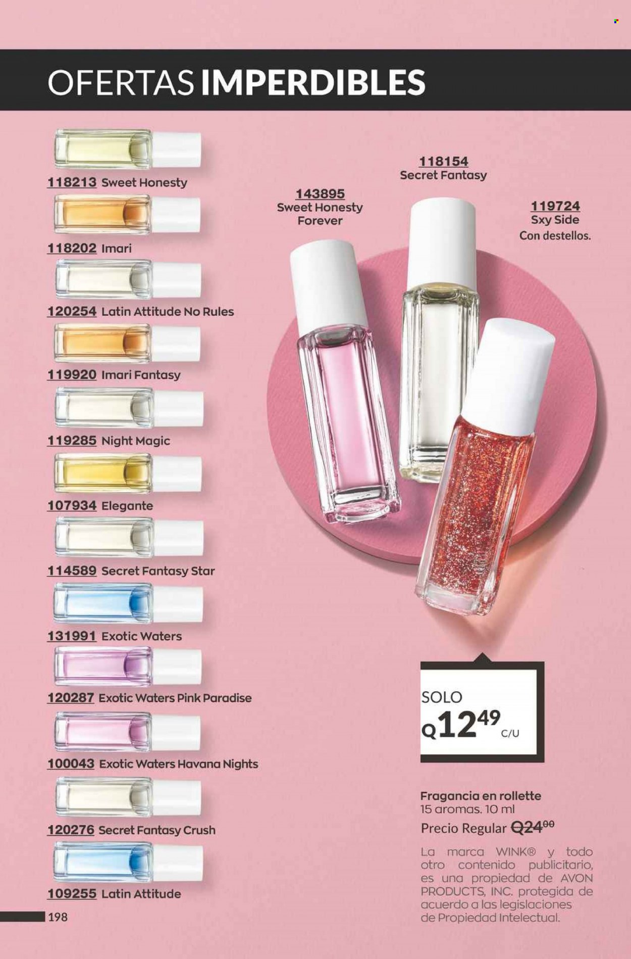 Catálogo Avon. Página 198