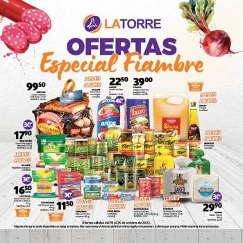 Folleto actual Supermercados La Torre - 19.10.2023 - 25.10.2023.