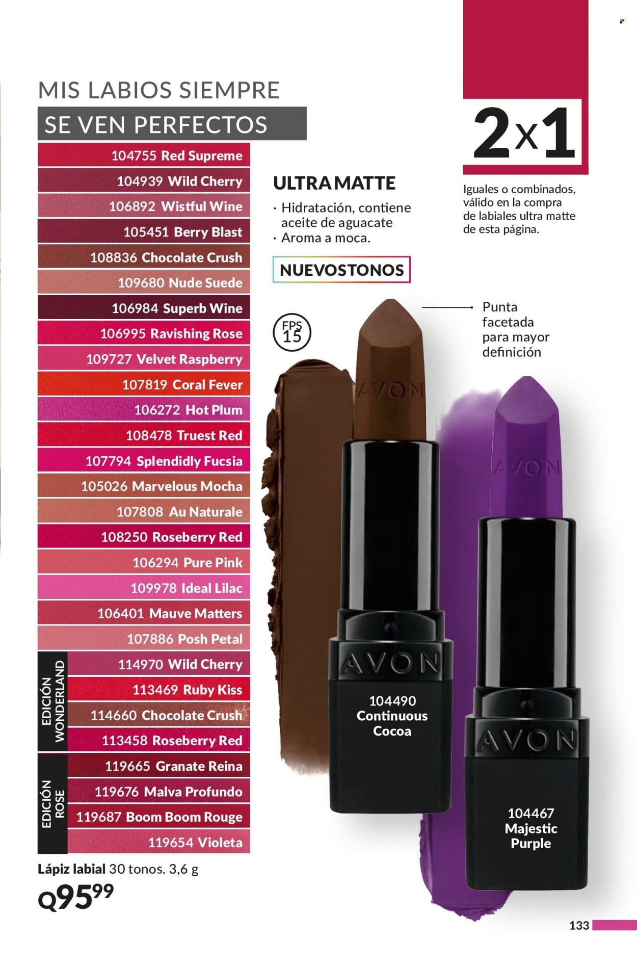 Catálogo Avon. Página 133