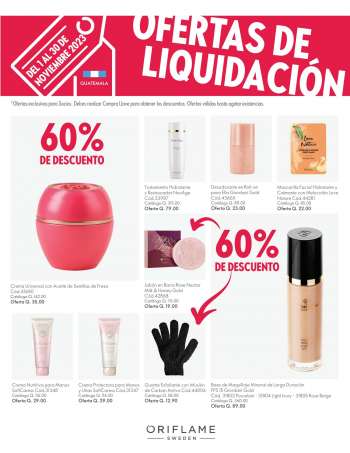 Folleto actual Oriflame - 1.11.2023 - 30.11.2023.