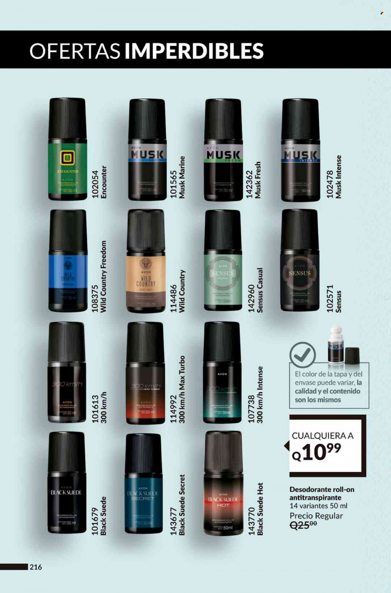 Catálogo Avon. Página 216