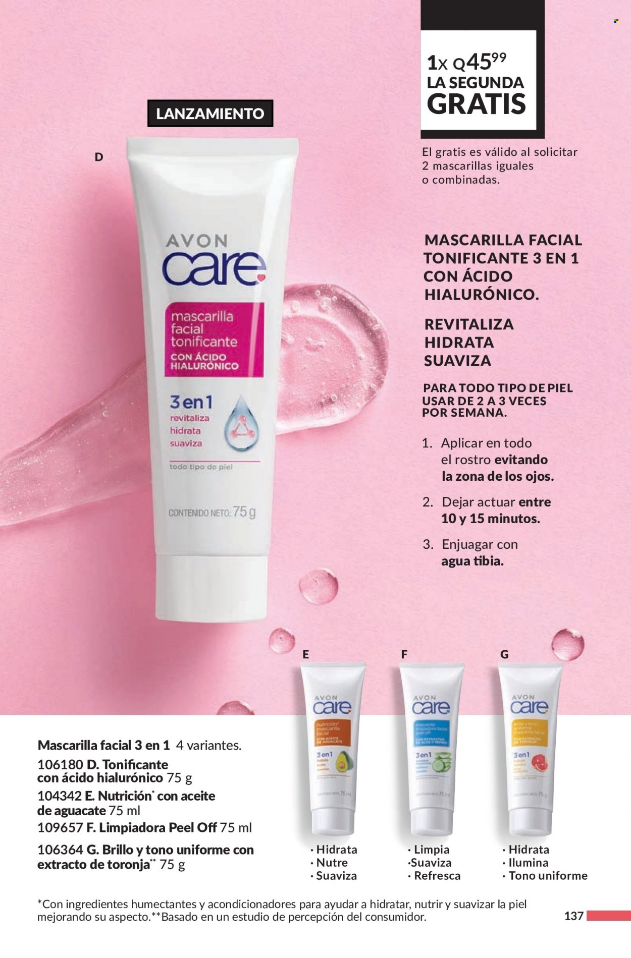 Catálogo Avon. Página 137