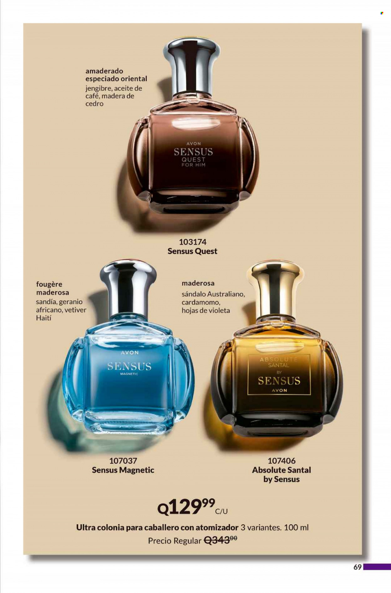 Catálogo Avon. Página 69