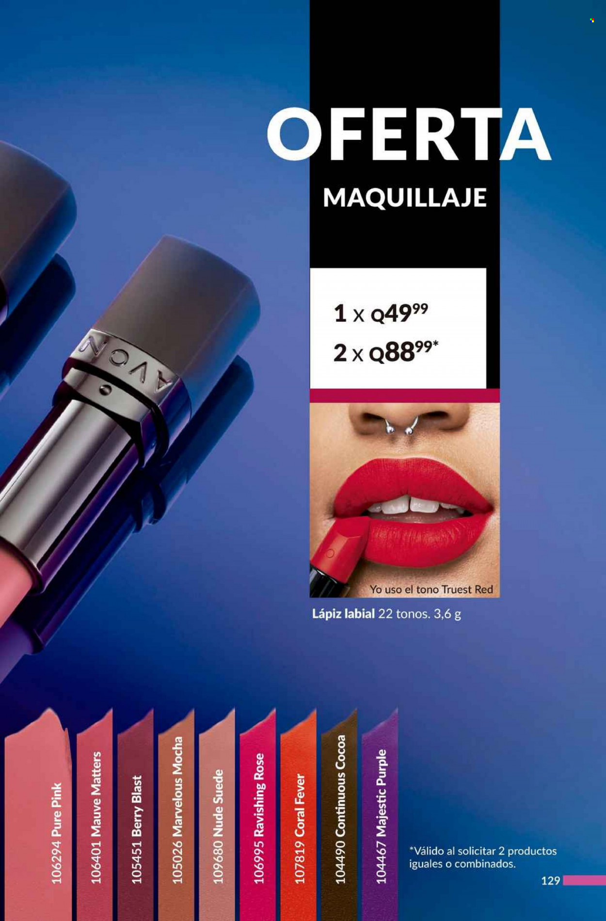 Catálogo Avon. Página 129
