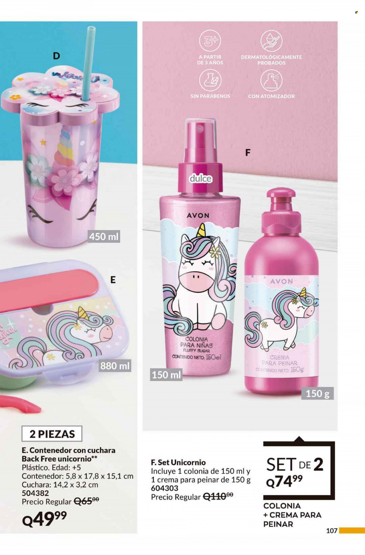 Catálogo Avon. Página 107