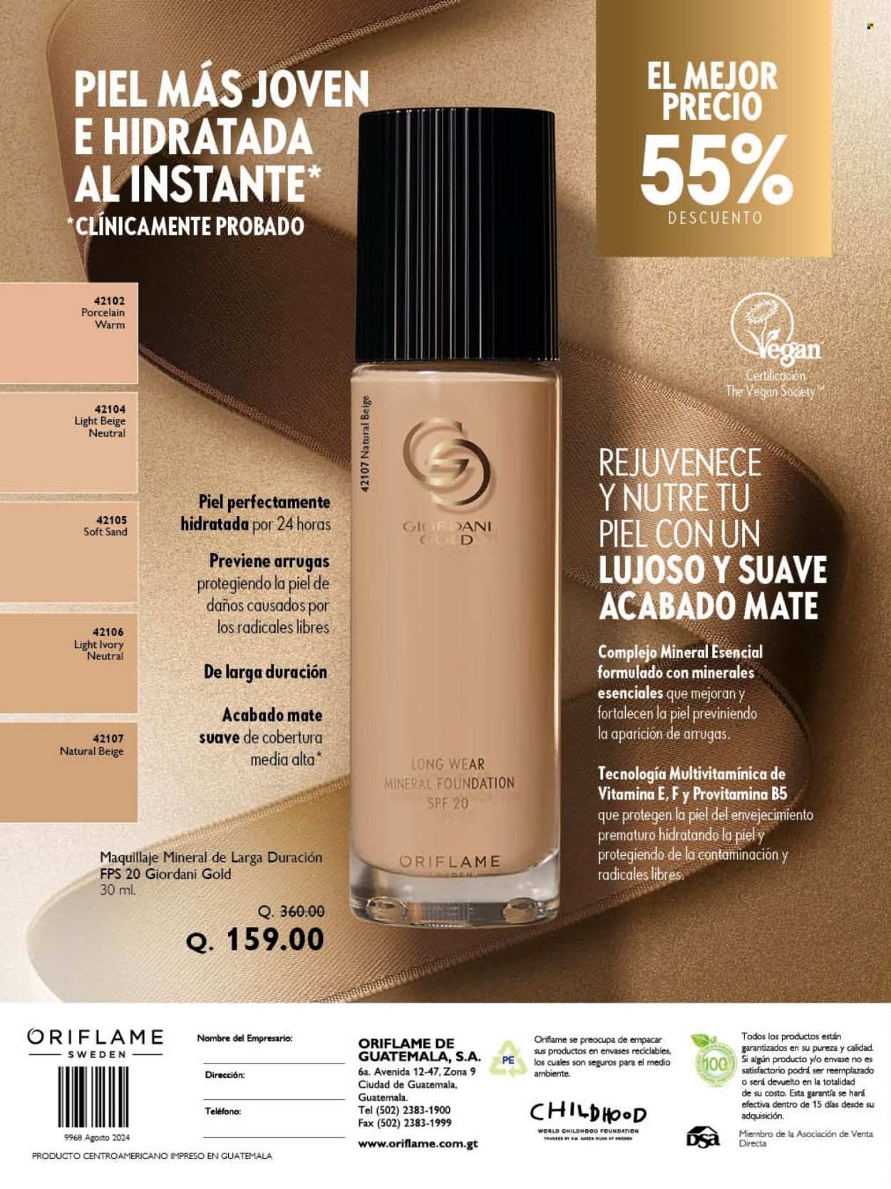 Catálogo Oriflame - 1.8.2024 - 31.8.2024. Página 138
