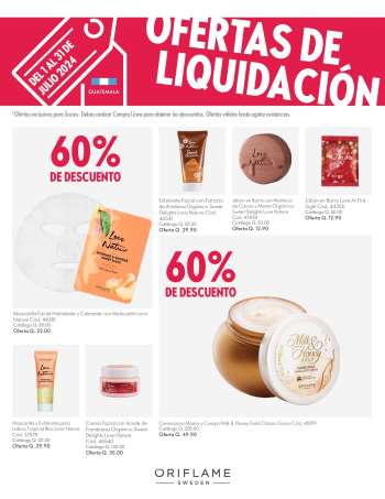 Folleto actual Oriflame - 1.7.2024 - 31.7.2024.