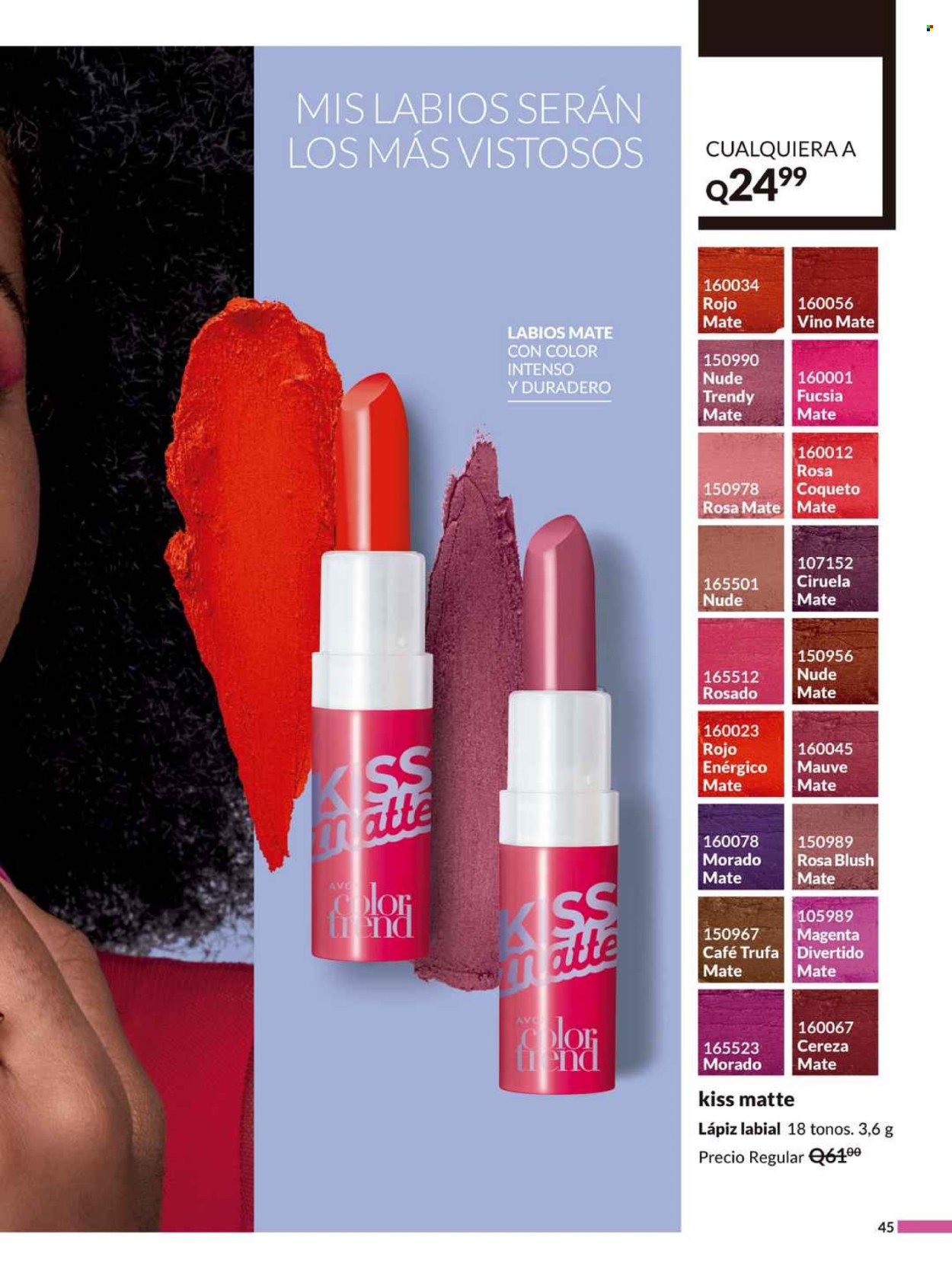Catálogo Avon - 14.8.2024 - 19.9.2024. Página 45
