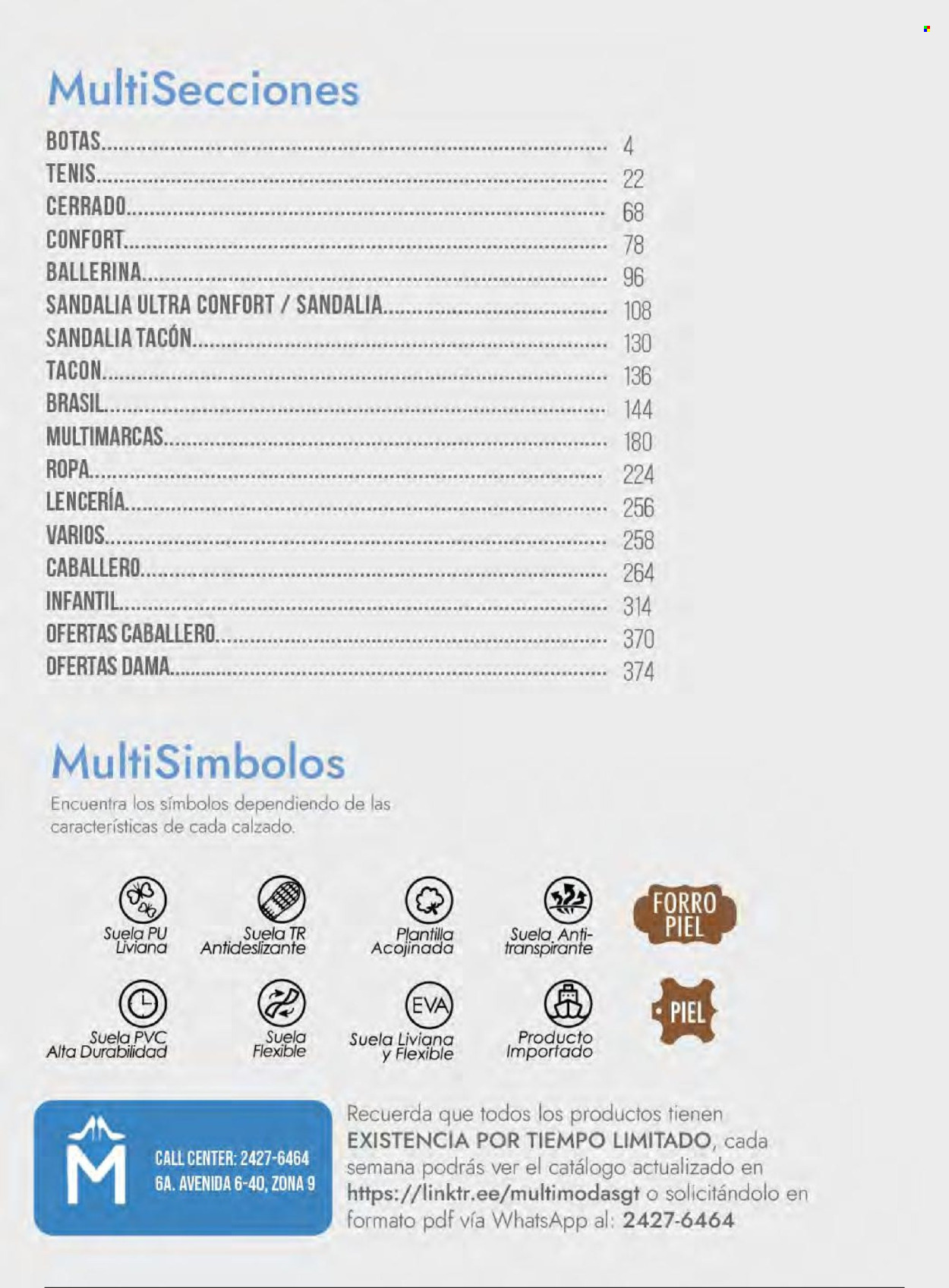 Catálogo Multimodas. Página 2