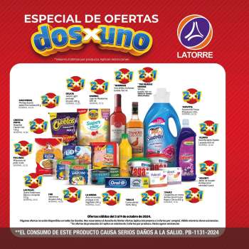 Folleto actual Supermercados La Torre - 3.10.2024 - 9.10.2024.