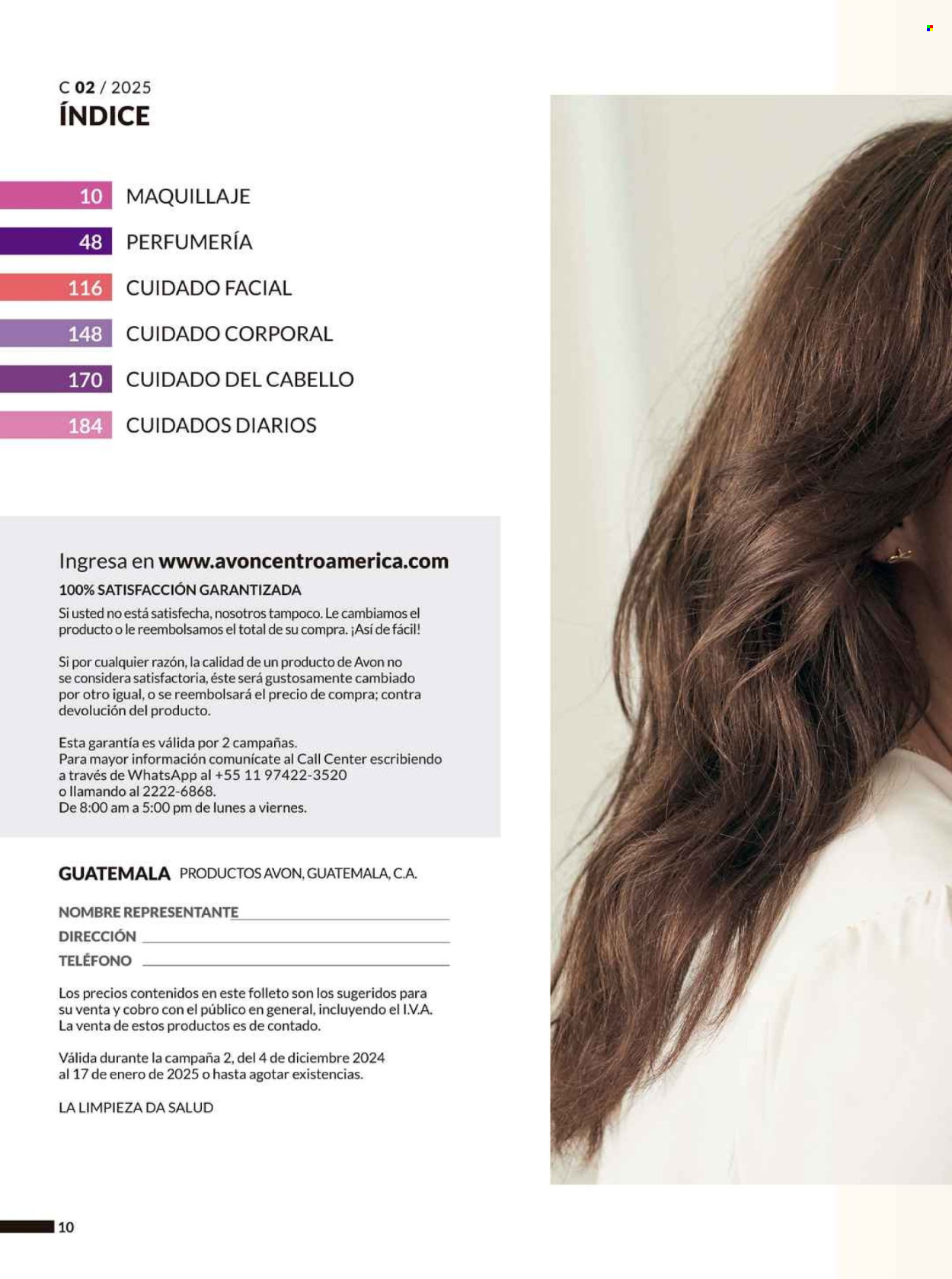Catálogo Avon - 4.12.2024 - 17.1.2025. Página 10