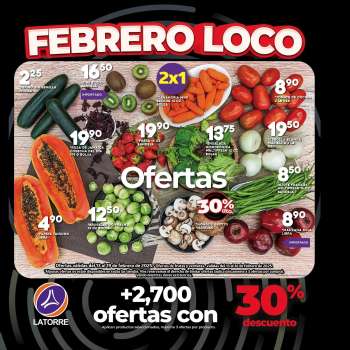 Folleto actual Supermercados La Torre - 13.2.2025 - 19.2.2025.