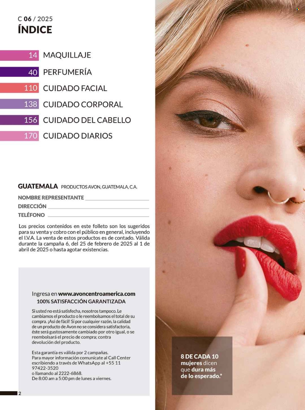 Catálogo Avon - 25.2.2025 - 31.3.2025. Página 2