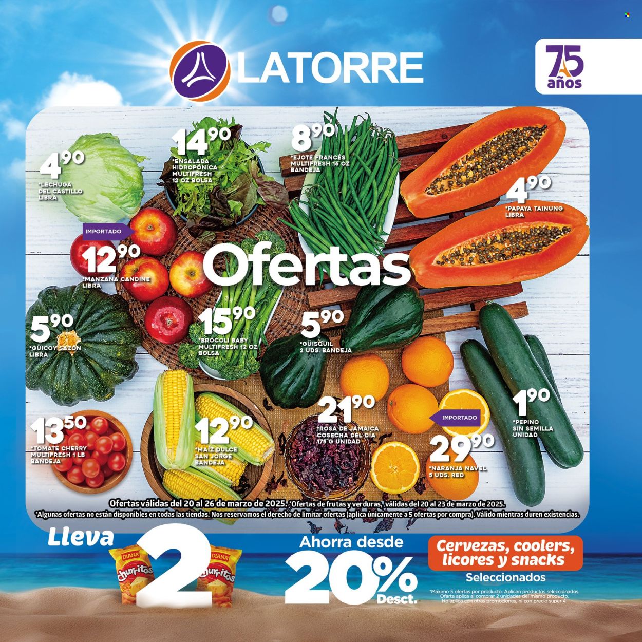 Catálogo Supermercados La Torre - 20.3.2025 - 26.3.2025. Página 1
