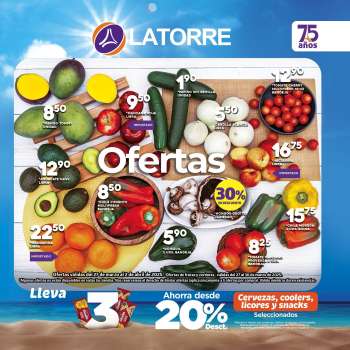 Folleto actual Supermercados La Torre - 27.3.2025 - 2.4.2025.