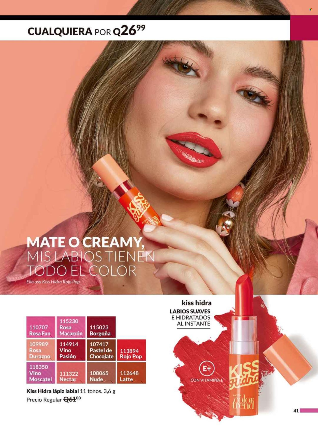 Catálogo Avon. Página 41