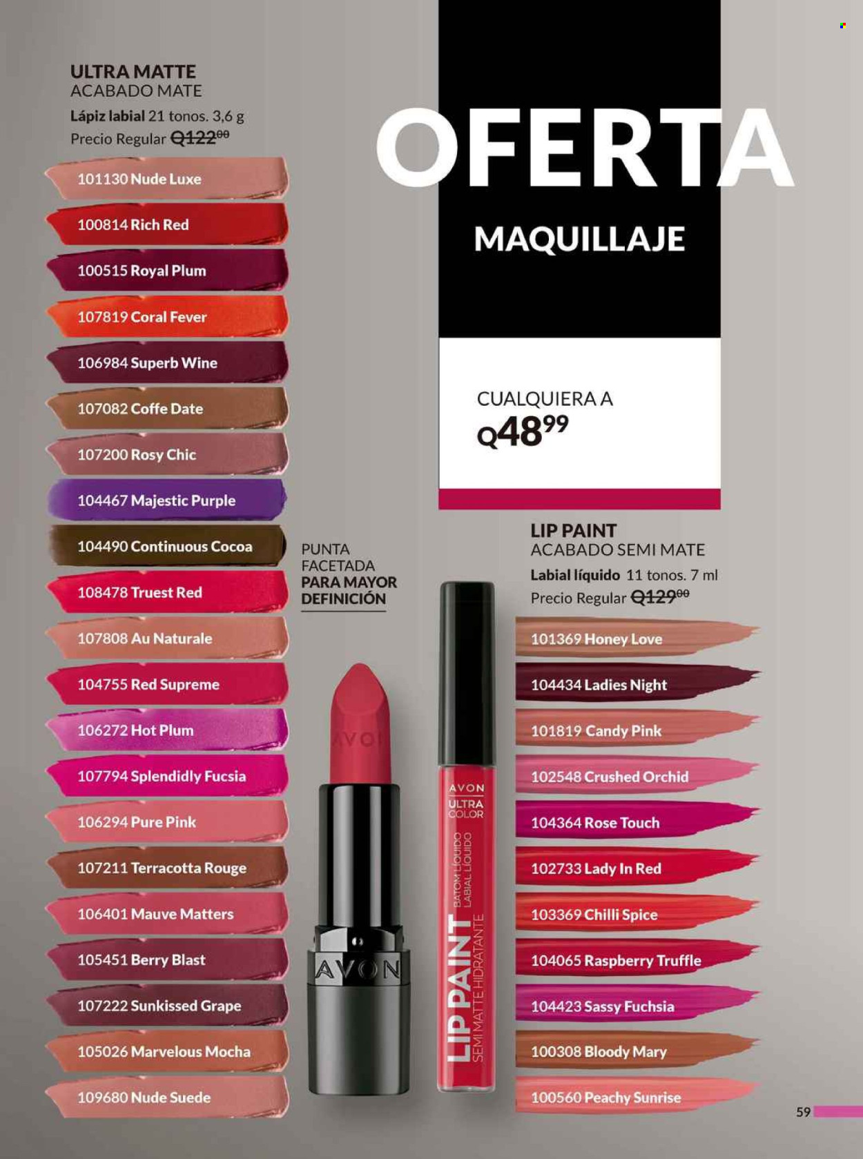 Catálogo Avon - 24.4.2025 - 29.5.2025. Página 59