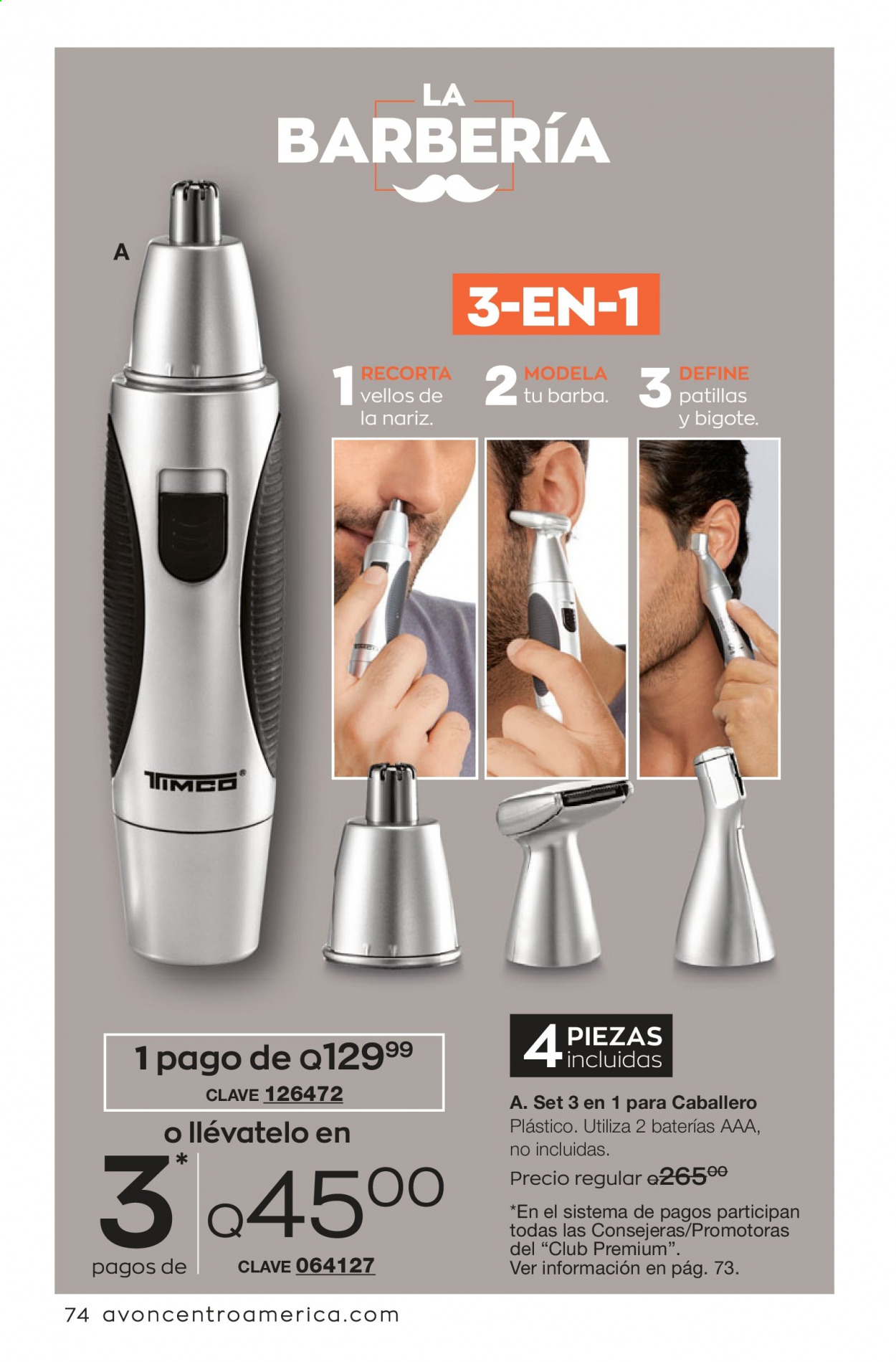 Catálogo Avon. Página 74