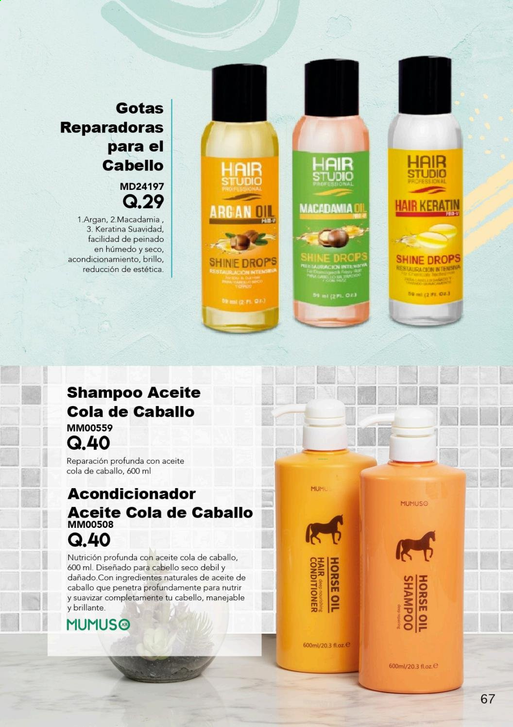 thumbnail - Folleto actual Multimodas - Ventas - champú, acondicionador, shampoo. Página 67.