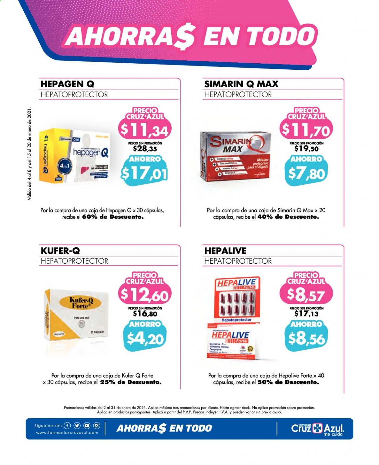 thumbnail - Catálogo Farmacias Cruz Azul - 1.1.2021 - 31.1.2021.