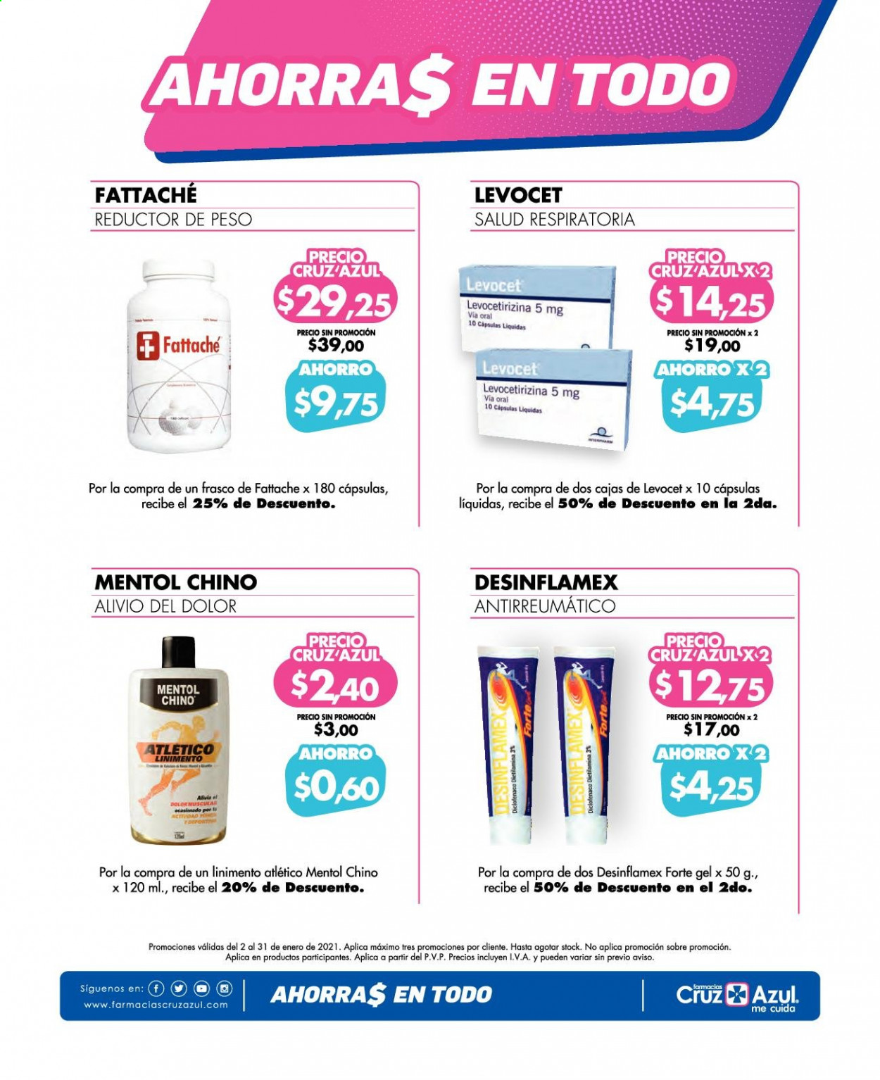 thumbnail - Catálogo Farmacias Cruz Azul - 1.1.2021 - 31.1.2021.