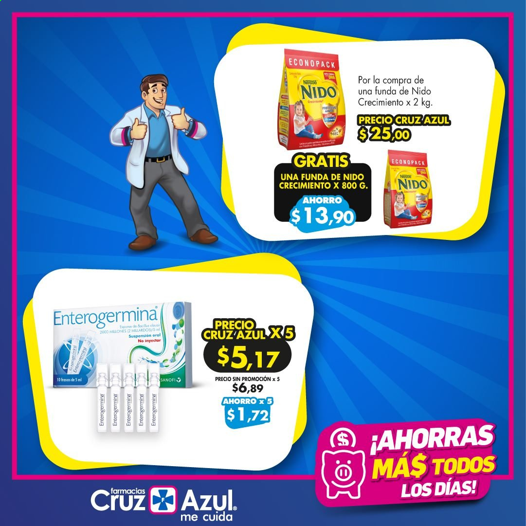 thumbnail - Folleto actual Farmacias Cruz Azul - 7.5.2021 - 7.5.2021 - Ventas - leche infantil, Nestlé, Enterogermina. Página 3.