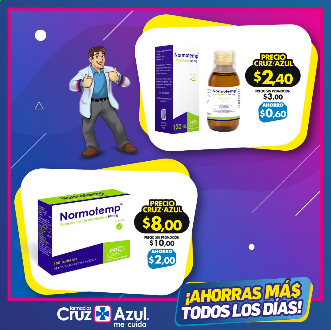 thumbnail - Folleto actual Farmacias Cruz Azul - 21.5.2021 - 31.12.2021 - Ventas - Paracetamol. Página 4.