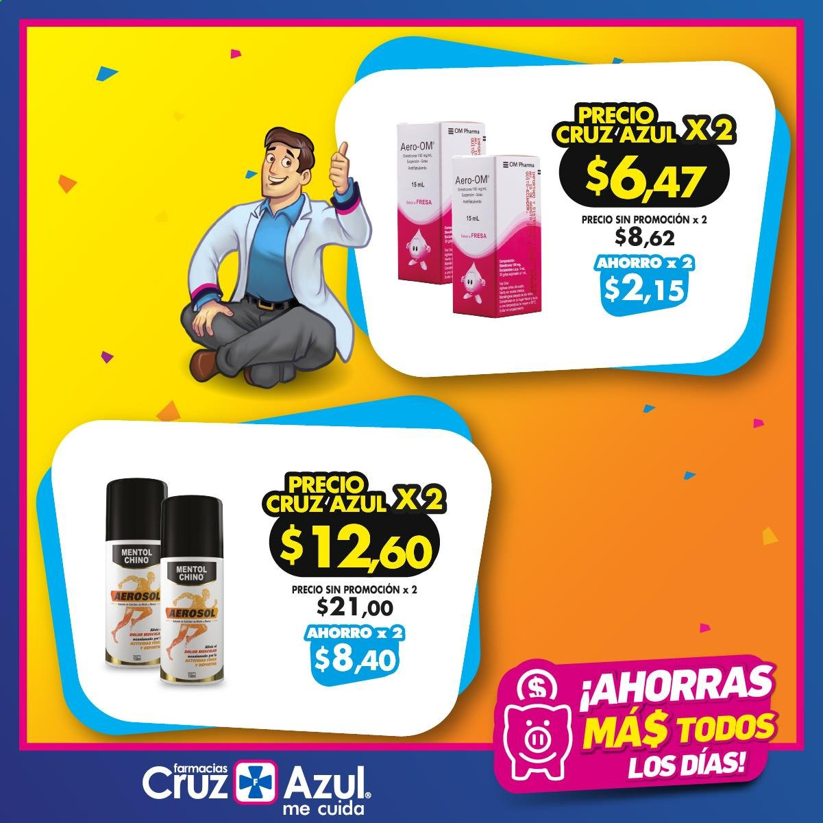 thumbnail - Folleto actual Farmacias Cruz Azul - 1.6.2021 - 30.6.2021 - Ventas - aerosol. Página 3.