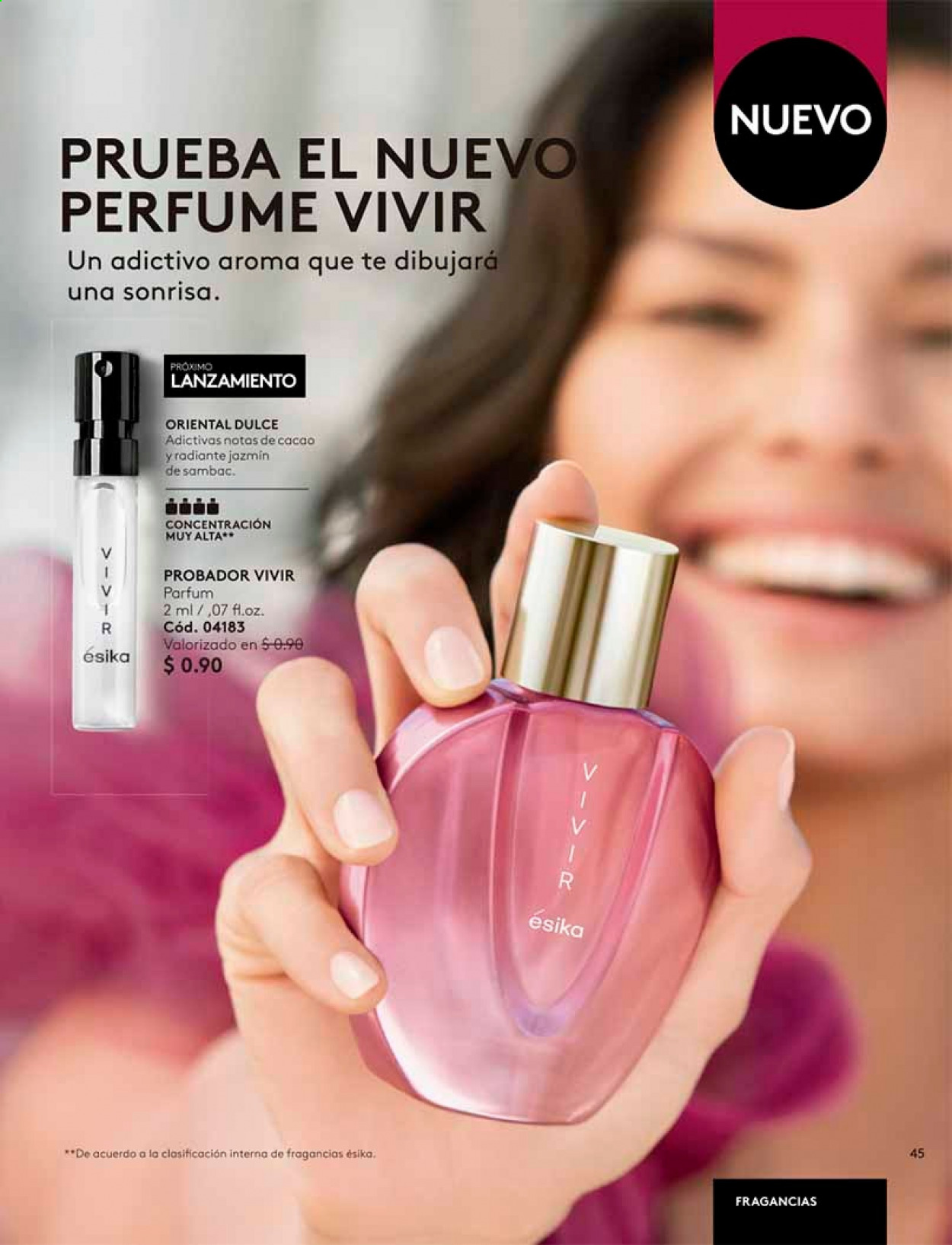 thumbnail - Folleto actual Ésika - Ventas - perfume. Página 45.