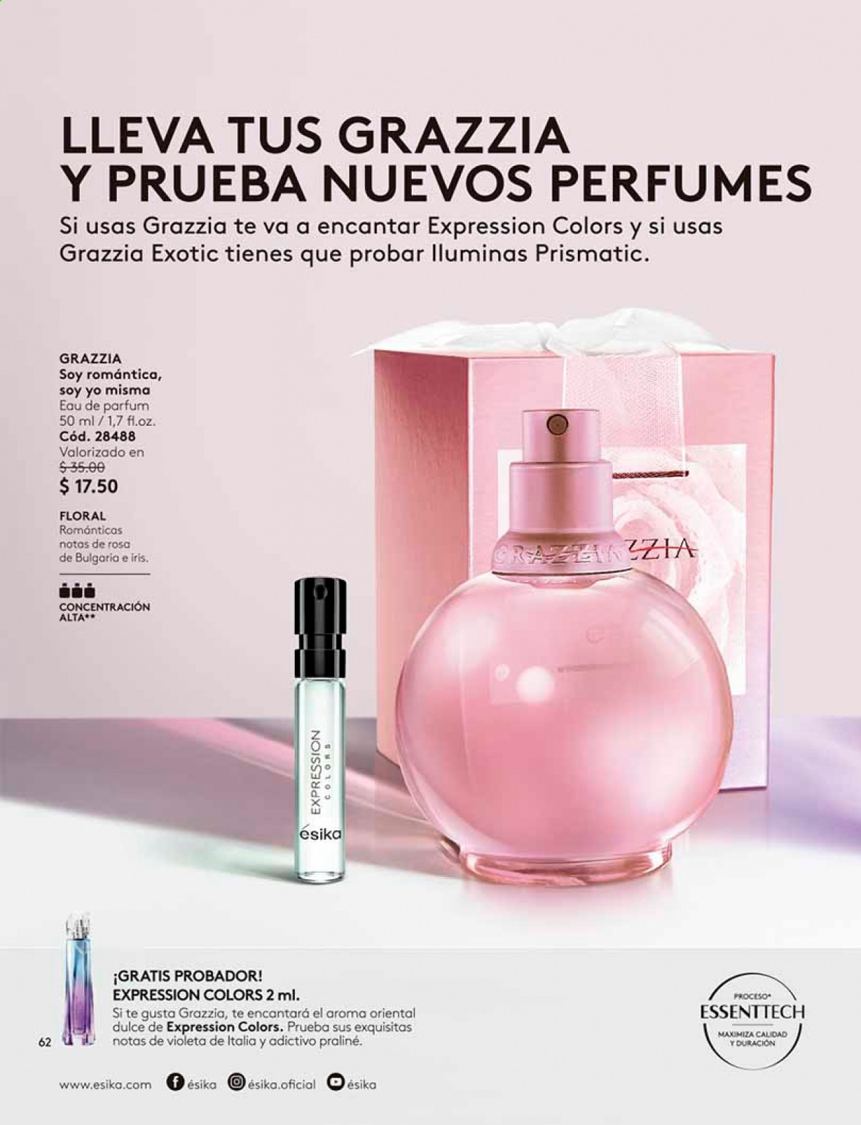thumbnail - Folleto actual Ésika - Ventas - perfume. Página 62.