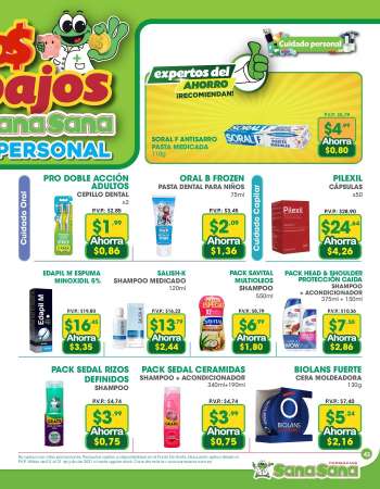 Folleto actual Farmacias SanaSana - 1.7.2021 - 31.7.2021.